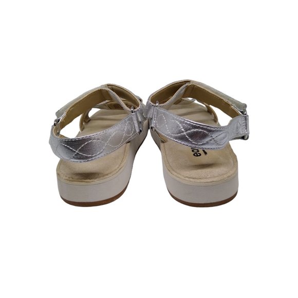 Earth Leather Sport Sandals - Sylt Saba 8.5 Light Silver - Picture 5 of 7